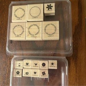 Stampin’ Up! Think Happy Thoughts set & Itty Bitty Bits set